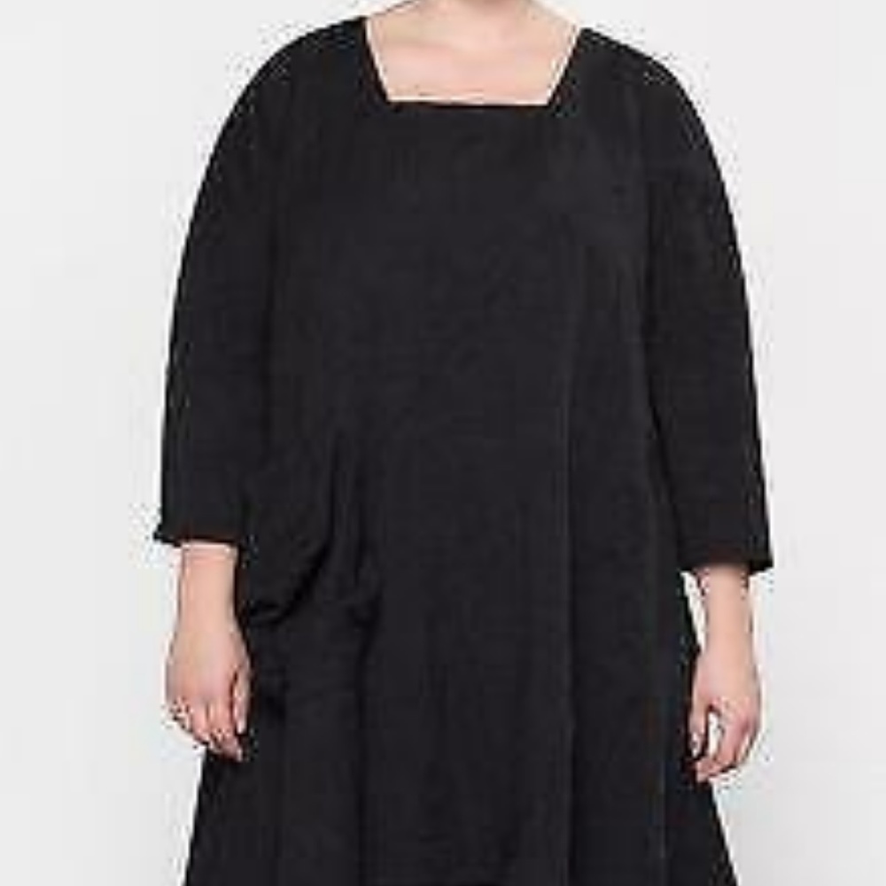 TRANSPARENTE Asymmetric Crinkled Cotton Tunic